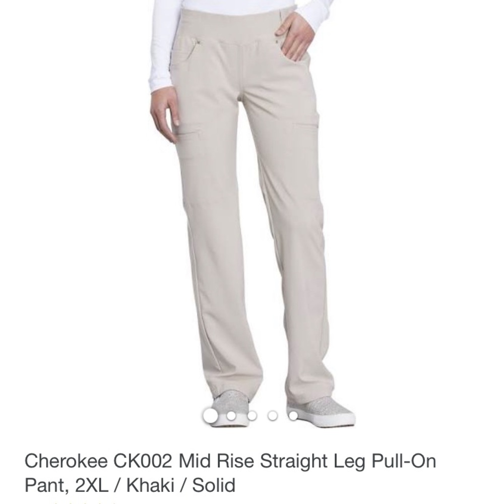 Khaki Cherokee scrub pants size small